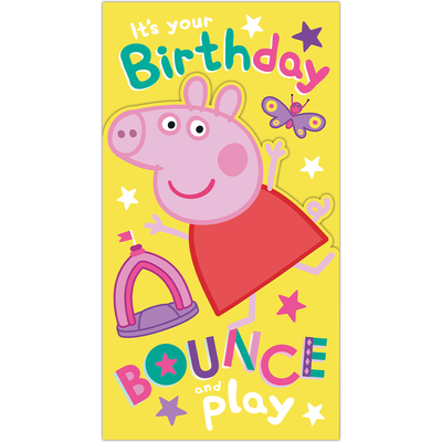 Peppa Pig Fun Birthday Card image number 1
