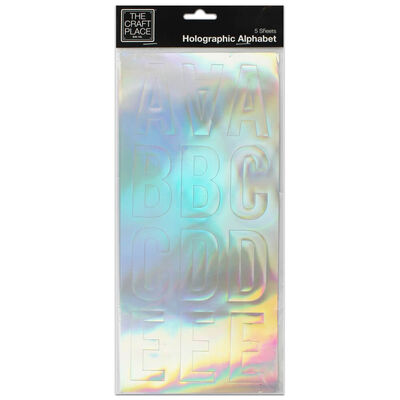 Holographic Craft Letters: 5 Sheets image number 1