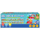 PlayWorks ABC and 123 Train Long Jigsaw Puzzle Duo image number 1