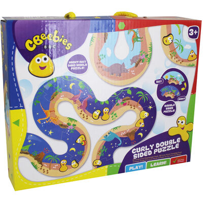 CBeebies Dinosaur Curly Double Sided Puzzle image number 1