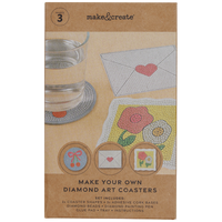 Make Your Own Diamond Art Coasters: Pack of 3