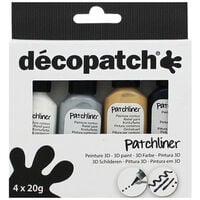 Decopatch Metallic Patchliners: Pack of 4