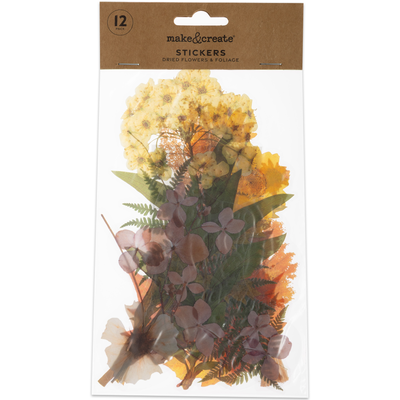 Dried Flower & Foliage Stickers: Pack of 12 image number 2