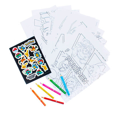 Pok&eacute;mon A5 Travel Colouring Set image number 2