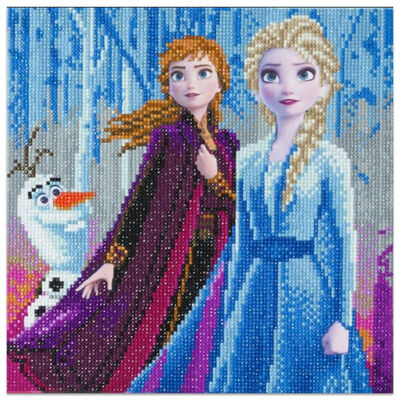 Elsa, Anna & Olaf Crystal Art Kit image number 2