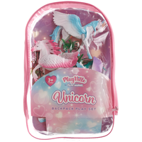 PlayWorks Playville Unicorn Backpack Playset