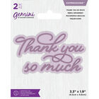 Gemini Mini Expressions Die - Thank You So Much image number 1