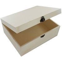 Pyrography Tool & Large Wooden Box: 25 x 20 x 10cm Bundle