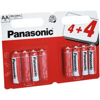 Panasonic Zinc Carbon AA Batteries: Pack of 8