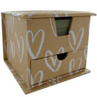 Kraft Heart Memo Cube With Draw image number 1