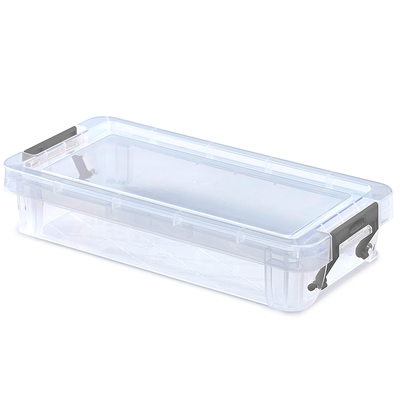 Whitefurze Allstore 0.75 Litre Clear Plastic Storage Box image number 1