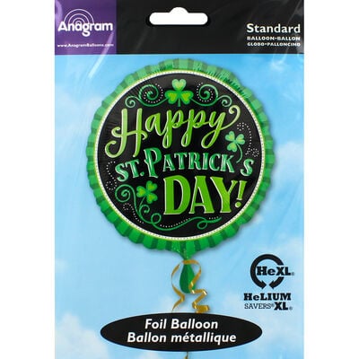 18 Inch Happy St Patricks Day Foil Helium Balloon image number 2
