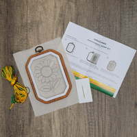 Embroidery Hoop Kit: Sunflower