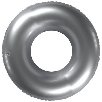 Inflatable 20" Shiny Metallic Swim Ring: Assorted image number 2