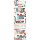Snowy Houses Decoupage Papers - 3 Sheets image number 1