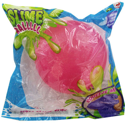 Jumbo Glitter Slime Ball - Pink image number 1