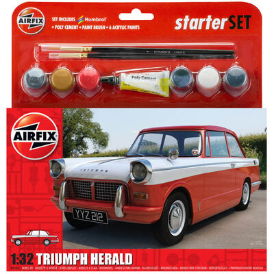Airfix A55201 Triumph Herald Plastic Scale 1:32 Model Starter Set image number 1