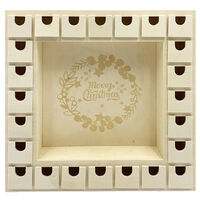 Wooden Square Advent Calendar