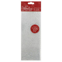 Silver Adhesive Gem Stones - Pack of 1530