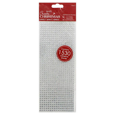 Silver Adhesive Gem Stones - Pack of 1530 image number 1