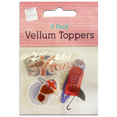 Vellum Great British Toppers: Pack of 8 image number 1