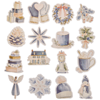 Christmas Mini Paper Toppers: Pack of 16 image number 1