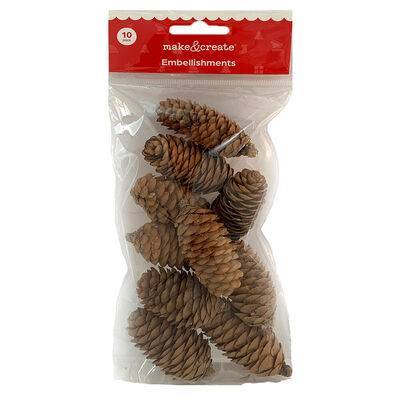 Christmas Pinecones Embellishments: Pack of 10 image number 1
