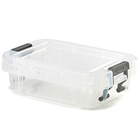 Whitefurze Allstore 0.1 Litre Clear Plastic Storage Box image number 1
