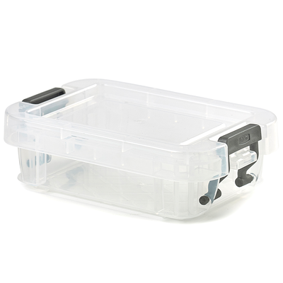 Whitefurze Allstore 0.1 Litre Clear Plastic Storage Box image number 1