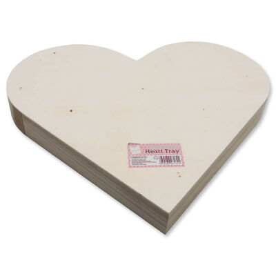 Wooden Heart Tray image number 3