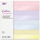 Crafters Companion Pastel Cardstock Pad: Pack of 24 image number 1