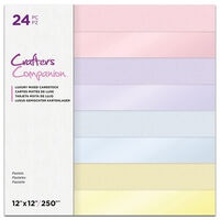 Crafters Companion Pastel Cardstock Pad: Pack of 24