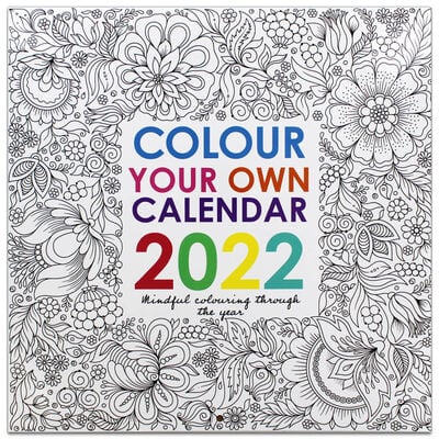 Colour Your Own 2022 Square Calendar image number 1