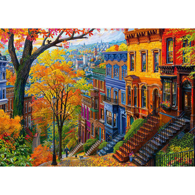 Autumn in the City 500 Piece Jigsaw Puzzle image number 2