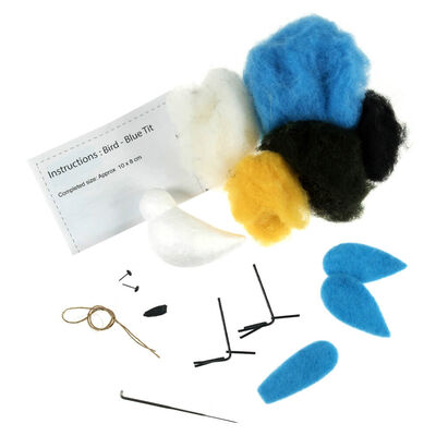 Needle Felting Kit: Blue Tit image number 3