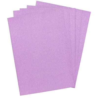 Crafters Companion Glitter Card 10 Sheet Pack - Lilac image number 2
