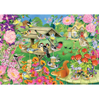 The Bird Table 500 Piece Jigsaw Puzzle image number 2