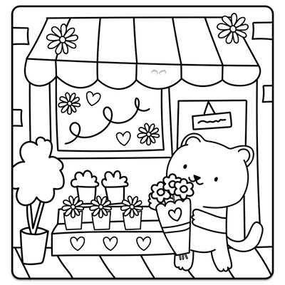 Love & Hugs Colouring Book image number 3