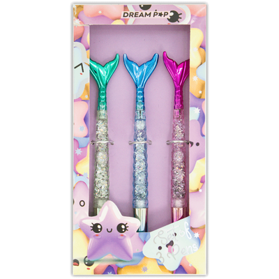 Dream Pop Mermaid Tails Pens: Pack of 3 image number 1
