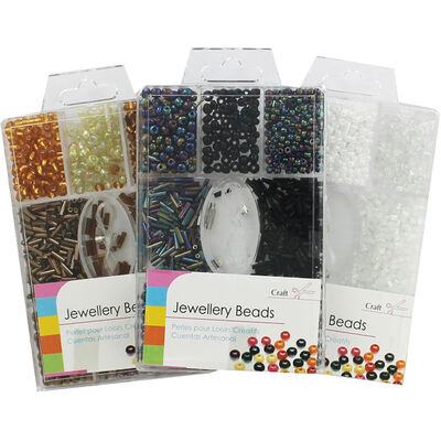 9 Section Mini Jewellery Beads - Assorted image number 2