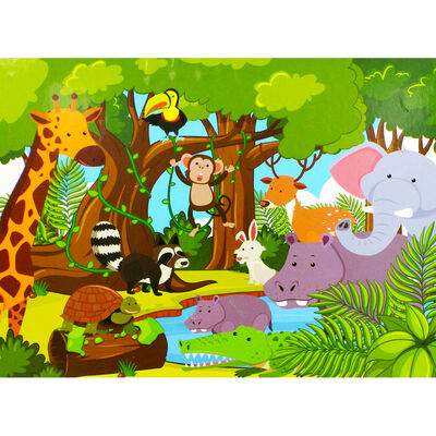 Animal Safari 200 Piece Jigsaw Puzzle image number 3