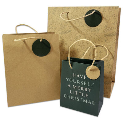 Christmas Forest Gift Bags: Pack of 3 image number 1