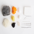Simply Make: Mouse with Cheese Needle Felting Craft Kit image number 3