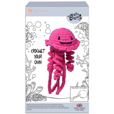 Knitty Critters Jellyfish Chain: Pink image number 1
