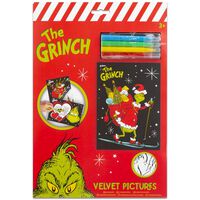 The Grinch Velvet Art: Pack of 3