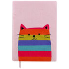 Cute Crew A5 Plush Cat Notebook image number 1