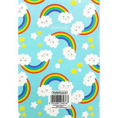 A5 Soft Cover Rainbow Plain Notebook image number 3