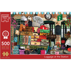 Luggage at the Station 500 Piece Jigsaw Puzzle image number 1