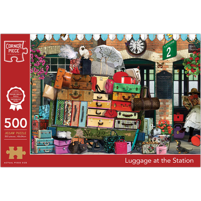 Luggage at the Station 500 Piece Jigsaw Puzzle image number 1