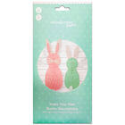 Make Your Own Easter Honeycomb Bunny Decorations: Pack of 2 image number 1